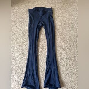 Kerrits.  Riding pants, navy blue flare in the bottom.